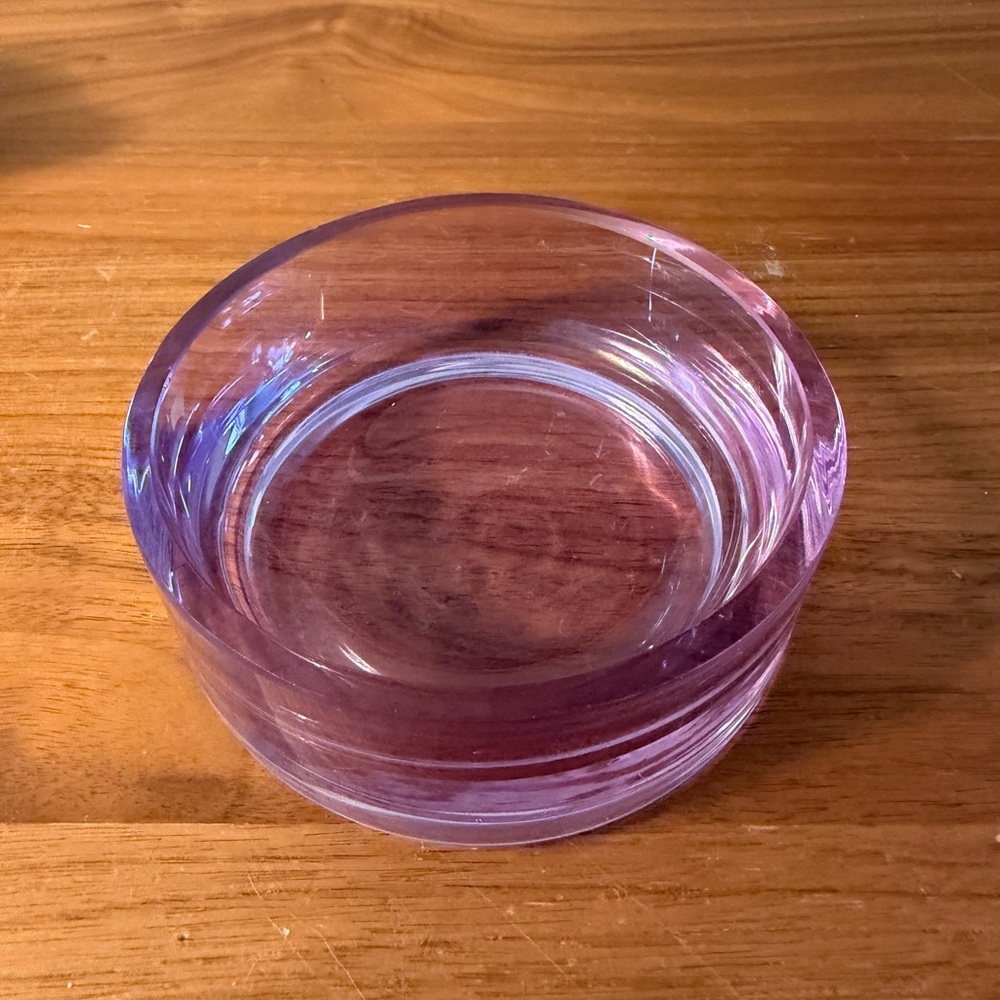 Purple Glass Trinket Dish